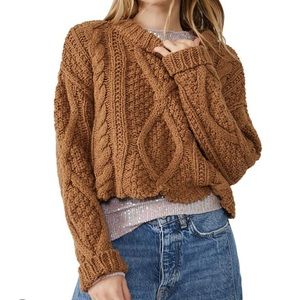 Free People brown sweater size XS